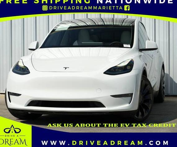 TESLA MODEL Y 2021 5YJYGDEF4MF230408 image